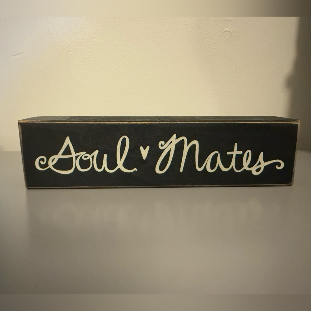 Primitives by Kathy Black Soul Mates Decorative Sign